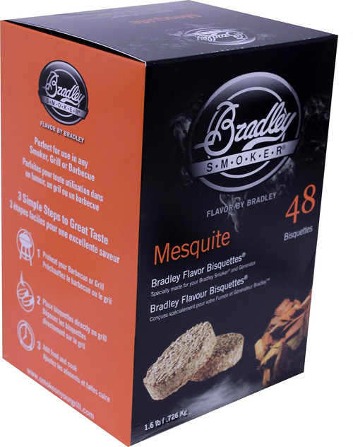 adley Smoker Izgara ve Barbekü için Bisquette, Mesquite Özel Karışım, 48'li Paket