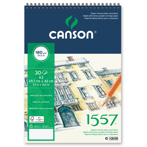 1557 Resim Ve Çizim Blok 180 GR A4 20 YP Üstten Spiralli