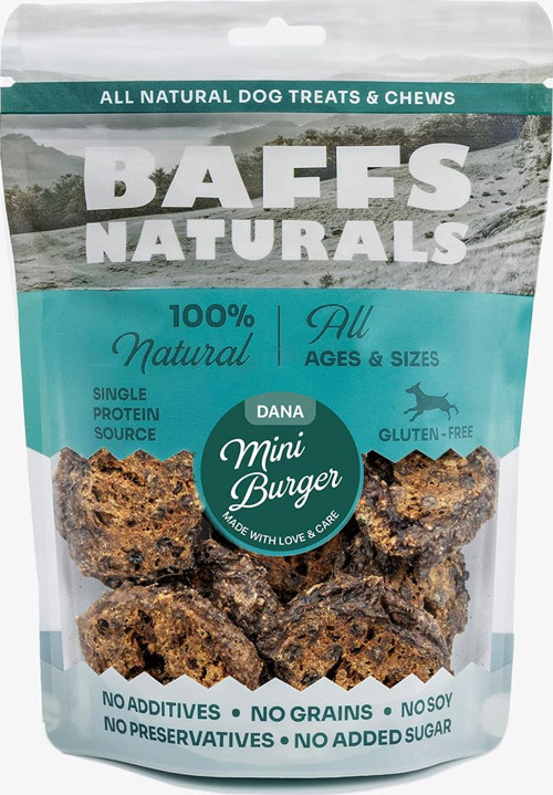 Dana Mini Burger 100% Doğal Köpek Ödül Maması 100 gr (100 Gr x 1 Adet)