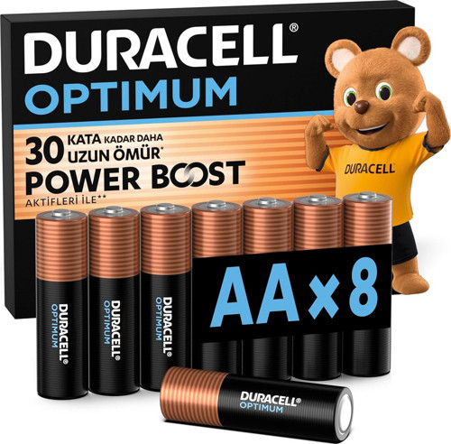 OPTIMUM AA Alkalin Pil (8’li Paket) – 1,5V