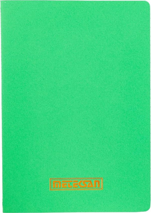 Notes 17x24 cm Karton Kapaklı İplik Dikişli Defter, 32 Yaprak, Düz, Yaprak Yeşili