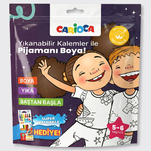 Boyanabilir Pijama-Keçeli Kalem 5-6 Yaş Ln-80012