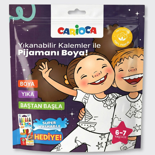 Boyanabilir Pijama-Keçeli Kalem 6-7 Yaş Ln-80013
