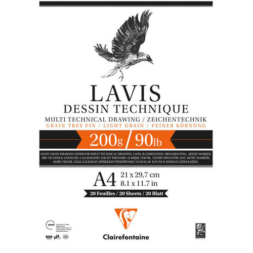Clairefontaine Multi Teknik Lavis 20 Yp A4 Ypşk Dft