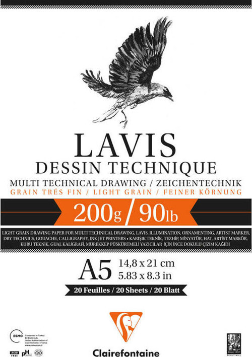 Clairefontaine Multi Teknik Lavis 20 Yp A5 Ypşk Dft