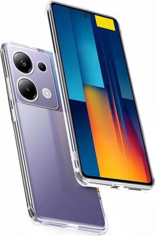 Xiaomi Poco M6 Pro Kılıf Kamera Korumalı Silikon Şeffaf Kapak