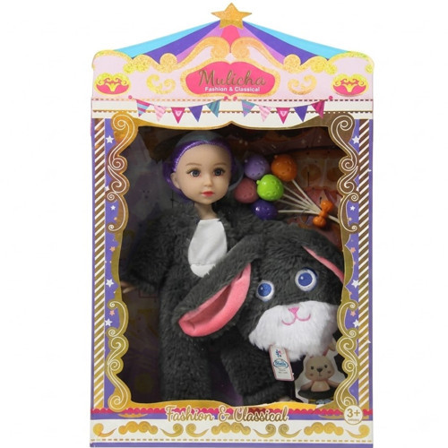 Oyuncak Tavşan Kostümlü Oyuncak Bebek qj182c