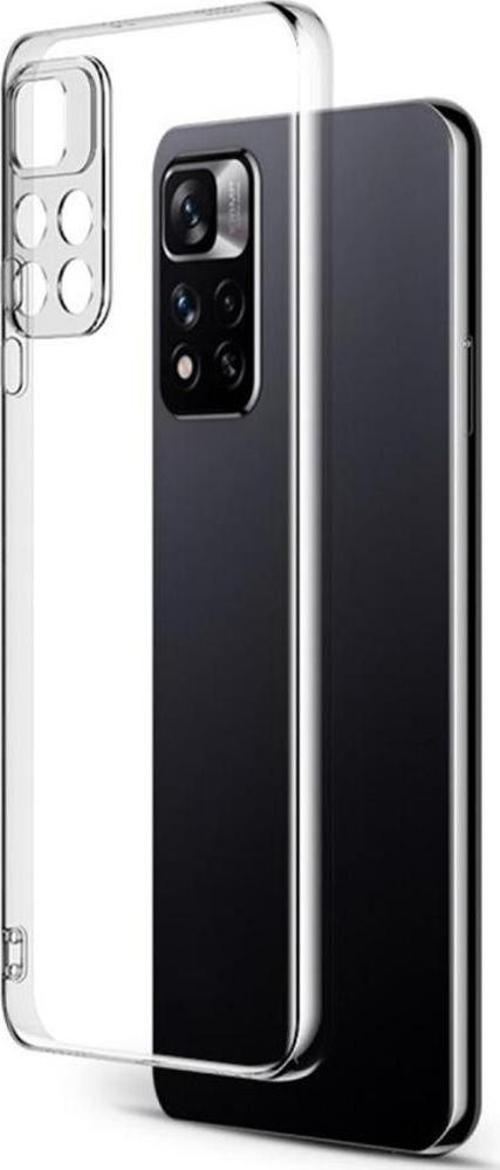 Xiaomi Redmi Note 11 Pro Plus Kılıf Kamera Korumalı Silikon Şeffaf Kapak