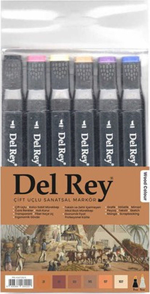 Twin Marker 6 Lı Ahşap 2191/93/95/97/107