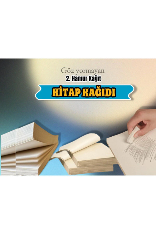 A4 Kitap Kağıdı 2. Hamur Kağıt Göz Yormayan Kağıt 65 gram 500 Adet (2,02KG)