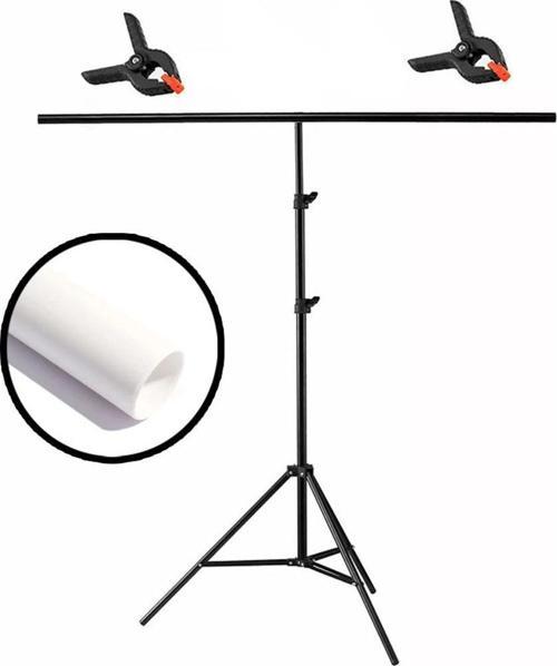 Seyyar PVC Fon Perde Beyaz - White 120cm x 200cm