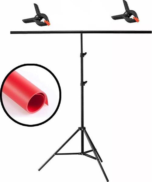 Seyyar PVC Fon Perde Kırmızı - Red 120cm x 200cm