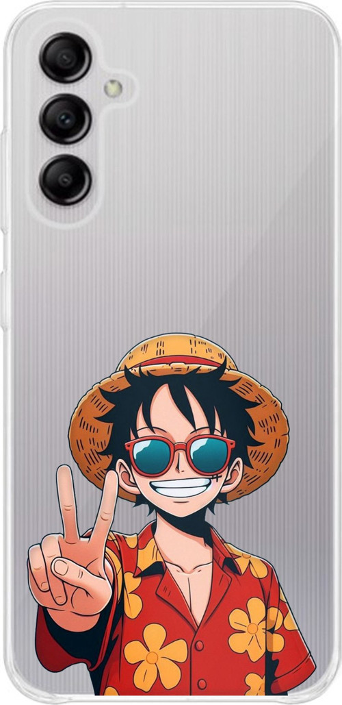 Samsung Galaxy A14 Uyumlu Monkey D. Luffy Tasarımlı Baskılı Silikon Kılıf