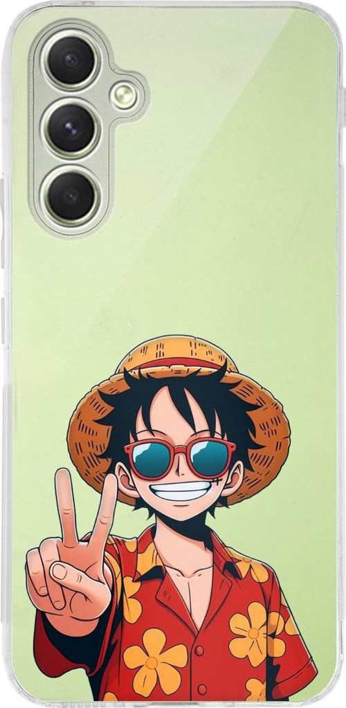Samsung Galaxy A15 Uyumlu Monkey D. Luffy Tasarımlı Baskılı Silikon Kılıf