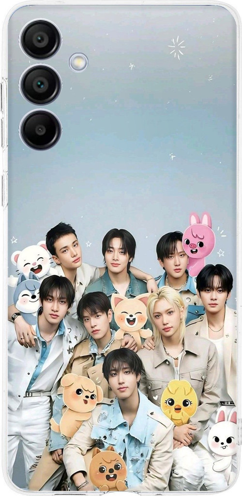 Samsung Galaxy A16 Uyumlu Tray Kids K-Pop Grubu ve SKZOO Temalı Baskılı Silikon Kılıf