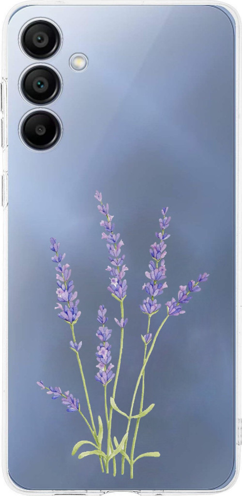 Samsung Galaxy A16 Uyumlu Lavanta Çiçek Tasarımlı Baskılı Silikon Kılıf