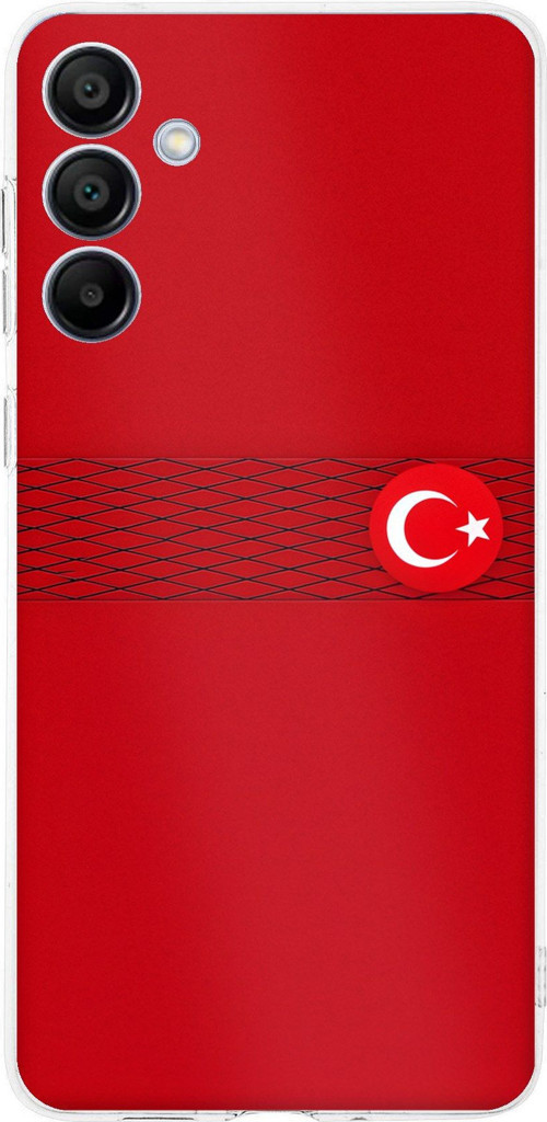 Samsung Galaxy A16 Uyumlu Türk Milli Takım Izgara Desenli Forma Baskılı Silikon Kılıf