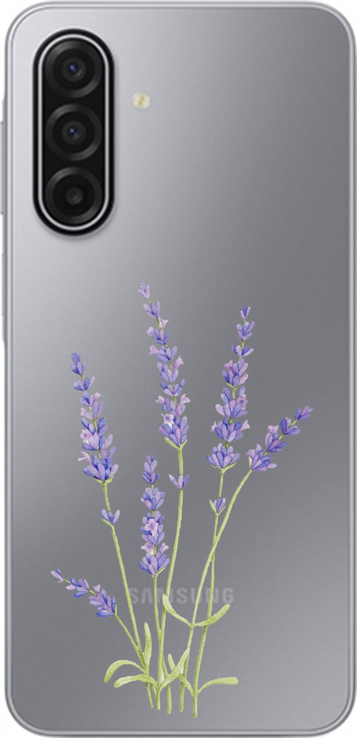 Samsung Galaxy A17 Uyumlu Lavanta Çiçek Tasarımlı Baskılı Silikon Kılıf