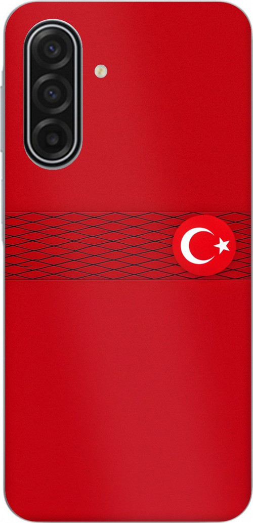 Samsung Galaxy A17 Uyumlu Türk Milli Takım Izgara Desenli Forma Baskılı Silikon Kılıf