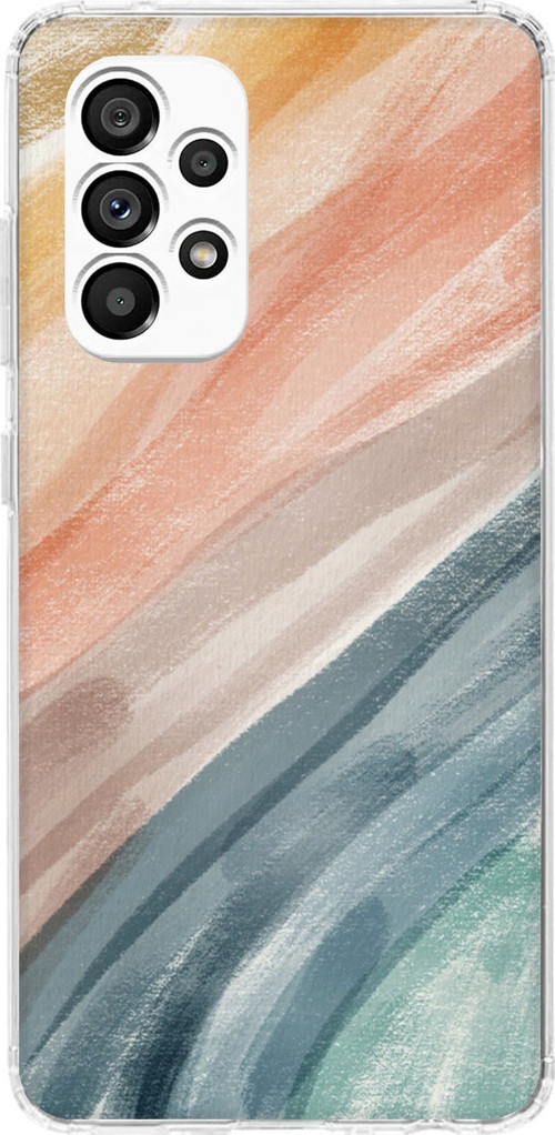 Samsung Galaxy A23 Uyumlu Modern Renk Paleti Baskılı Silikon Kılıf