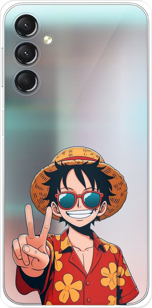 Samsung Galaxy A24 Uyumlu Monkey D. Luffy Tasarımlı Baskılı Silikon Kılıf