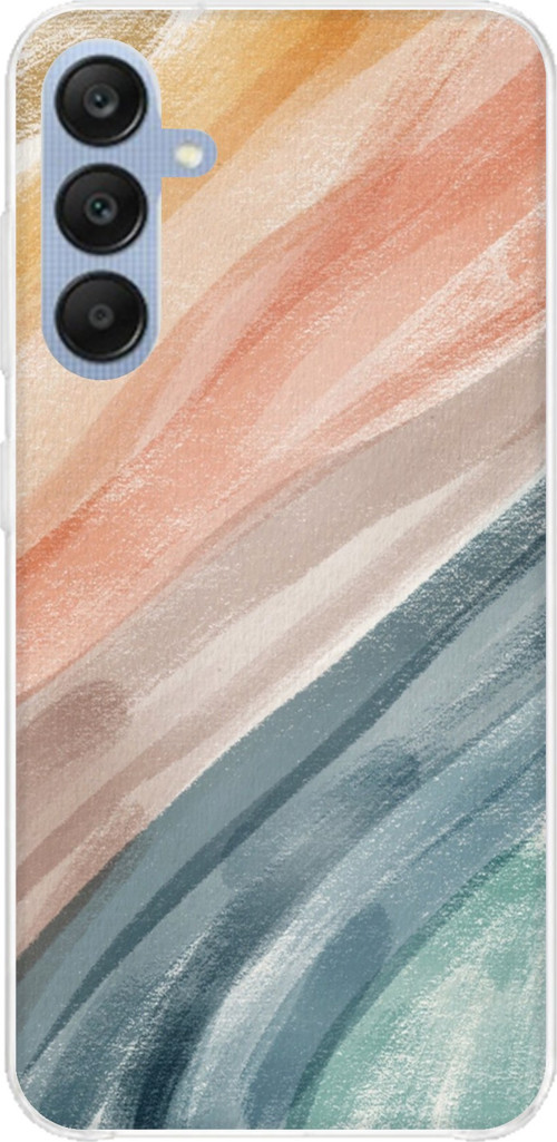 Samsung Galaxy A25 Uyumlu Modern Renk Paleti Baskılı Silikon Kılıf