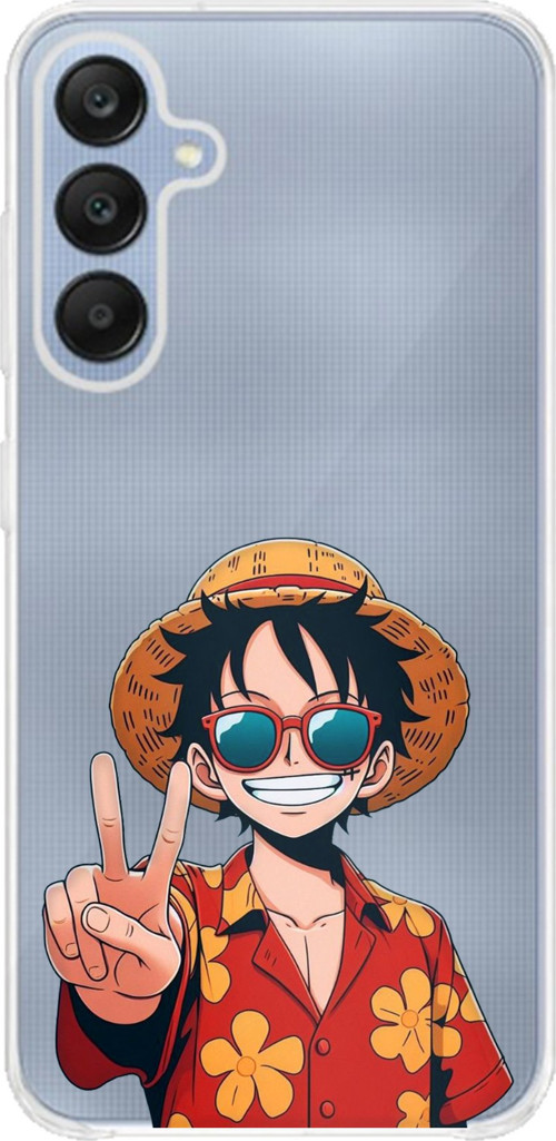 Samsung Galaxy A25 Uyumlu Monkey D. Luffy Tasarımlı Baskılı Silikon Kılıf