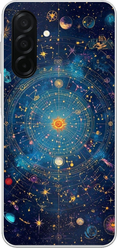 Samsung Galaxy A26 Uyumlu Yıldız Atlası Kozmik Rehber Baskılı Silikon Kılıf