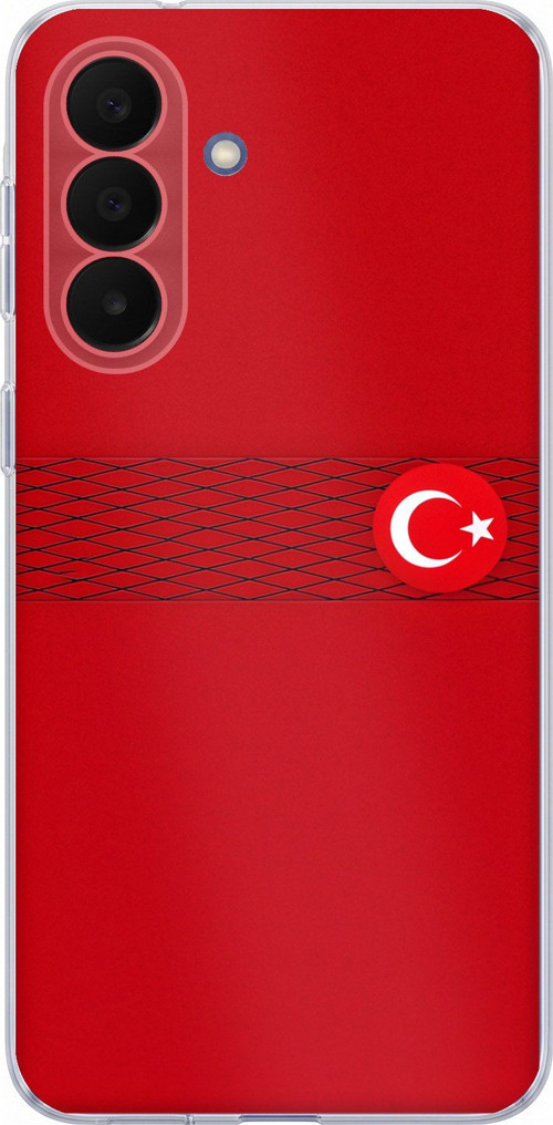 Samsung Galaxy A27 Uyumlu Türk Milli Takım Izgara Desenli Forma Baskılı Silikon Kılıf