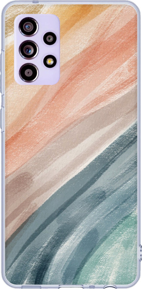 Samsung Galaxy A32 Uyumlu Modern Renk Paleti Baskılı Silikon Kılıf