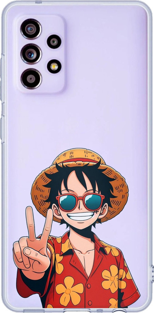 Samsung Galaxy A32 Uyumlu Monkey D. Luffy Tasarımlı Baskılı Silikon Kılıf