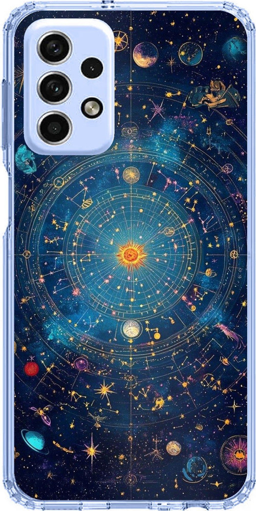 Samsung Galaxy A33 Uyumlu Yıldız Atlası Kozmik Rehber Baskılı Silikon Kılıf