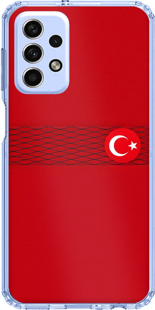 Samsung Galaxy A33 Uyumlu Türk Milli Takım Izgara Desenli Forma Baskılı Silikon Kılıf