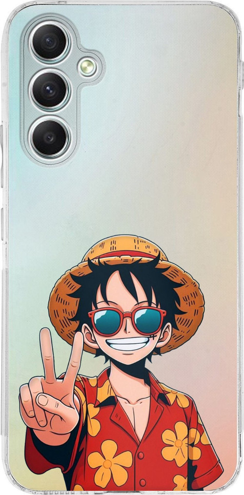 Samsung Galaxy A34 Uyumlu Monkey D. Luffy Tasarımlı Baskılı Silikon Kılıf