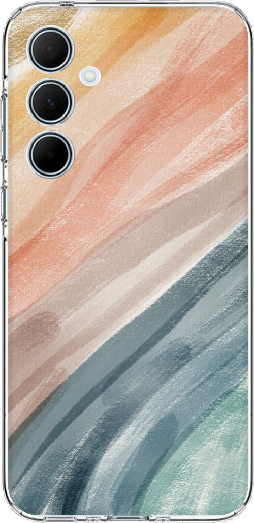 Samsung Galaxy A35 Uyumlu Modern Renk Paleti Baskılı Silikon Kılıf