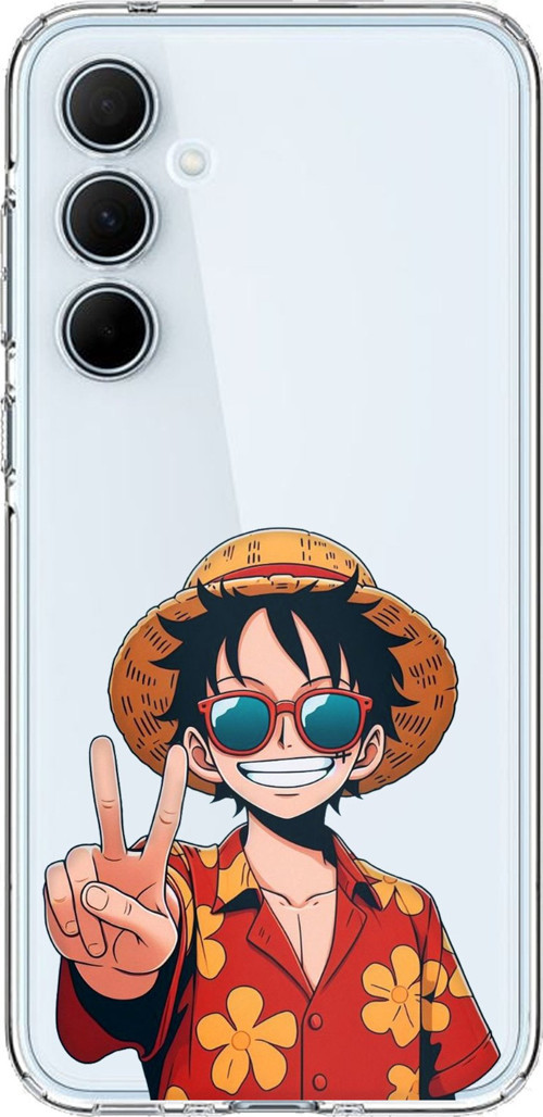 Samsung Galaxy A35 Uyumlu Monkey D. Luffy Tasarımlı Baskılı Silikon Kılıf