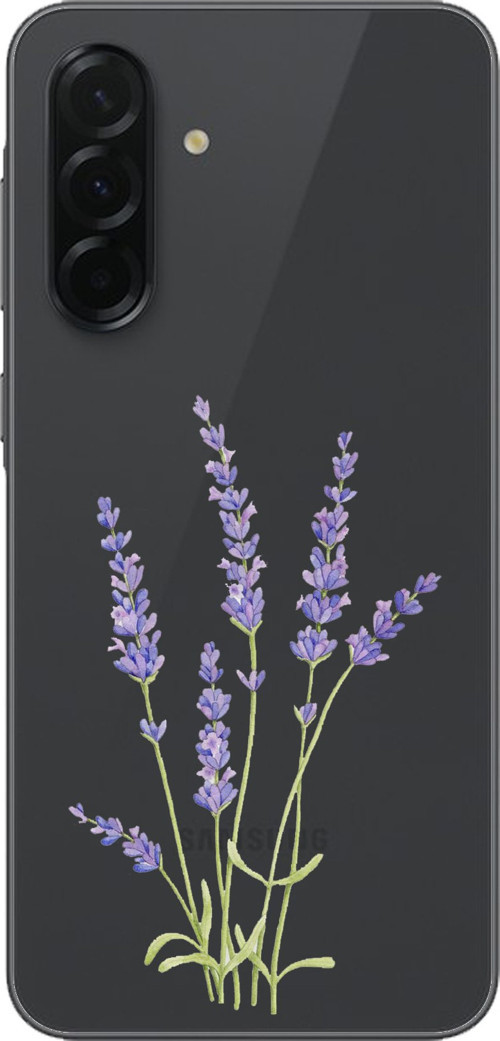 Samsung Galaxy A36 Uyumlu Lavanta Çiçek Tasarımlı Baskılı Silikon Kılıf