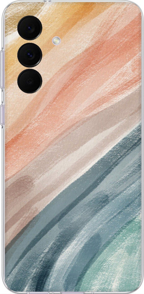 Samsung Galaxy A37 Uyumlu Modern Renk Paleti Baskılı Silikon Kılıf