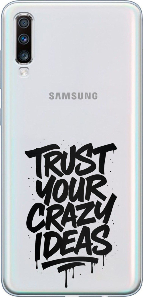 Samsung Galaxy A50-A30S Uyumlu Crazy Trust Baskılı Silikon Kılıf
