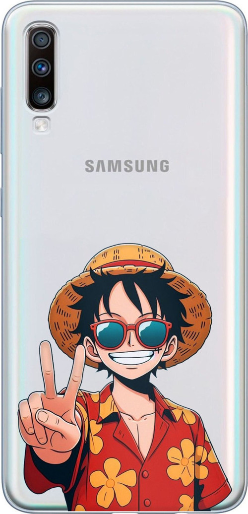Samsung Galaxy A50-A30S Uyumlu Monkey D. Luffy Tasarımlı Baskılı Silikon Kılıf
