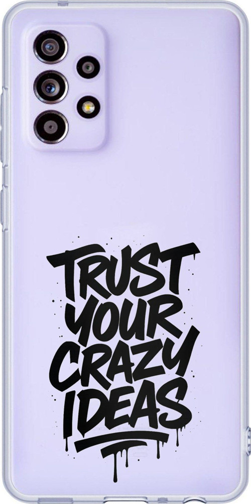 Samsung Galaxy A52-A52S Uyumlu Crazy Trust Baskılı Silikon Kılıf
