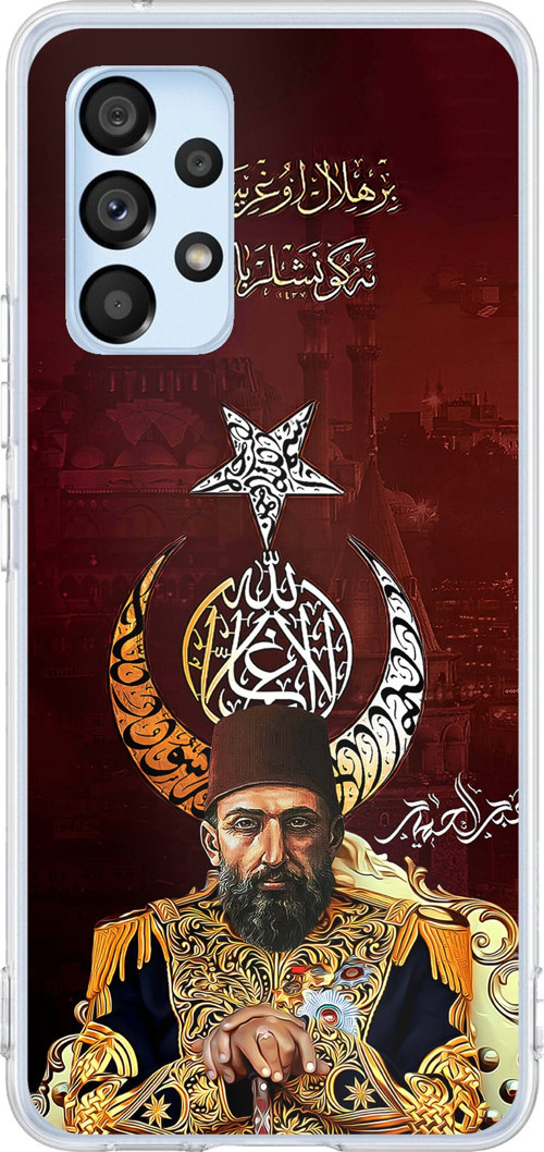 Samsung Galaxy A53 Uyumlu Abdülhamid Han Baskılı Silikon Kılıf