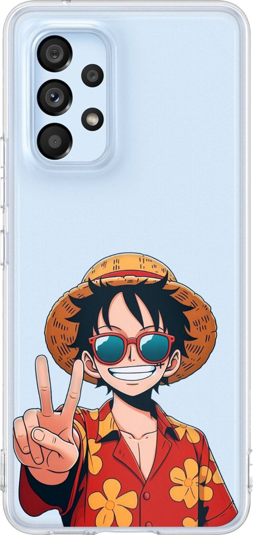 Samsung Galaxy A53 Uyumlu Monkey D. Luffy Tasarımlı Baskılı Silikon Kılıf