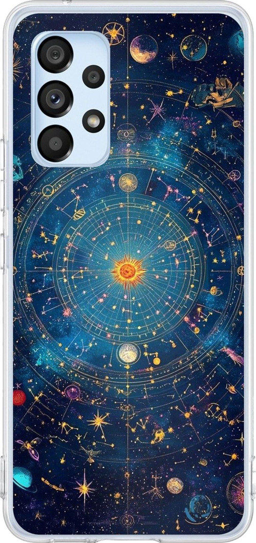 Samsung Galaxy A53 Uyumlu Yıldız Atlası Kozmik Rehber Baskılı Silikon Kılıf