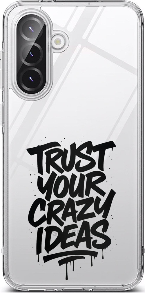 Samsung Galaxy A56 Uyumlu Crazy Trust Baskılı Silikon Kılıf