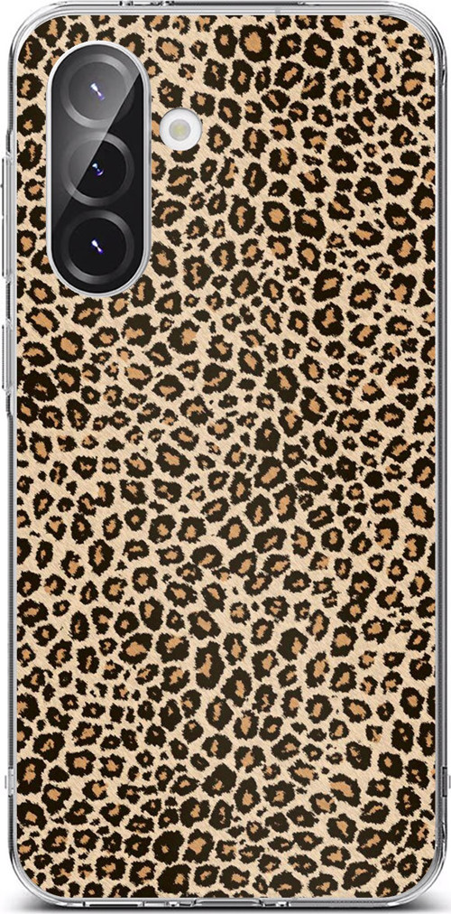 Samsung Galaxy A56 Uyumlu Leopar Tasarımlı Baskılı Silikon Kılıf