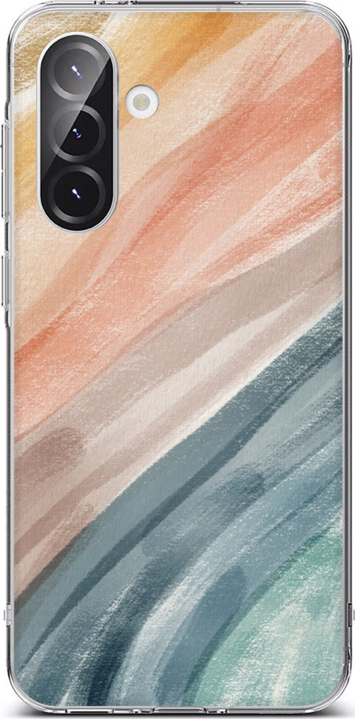 Samsung Galaxy A56 Uyumlu Modern Renk Paleti Baskılı Silikon Kılıf