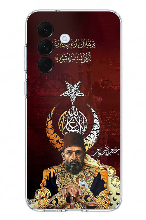 Samsung Galaxy A57 Uyumlu Abdülhamid Han Baskılı Silikon Kılıf