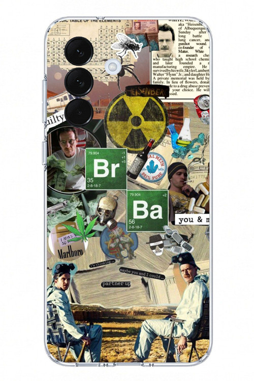 Samsung Galaxy A57 Uyumlu Breaking Bad Kolaj Baskılı Silikon Kılıf