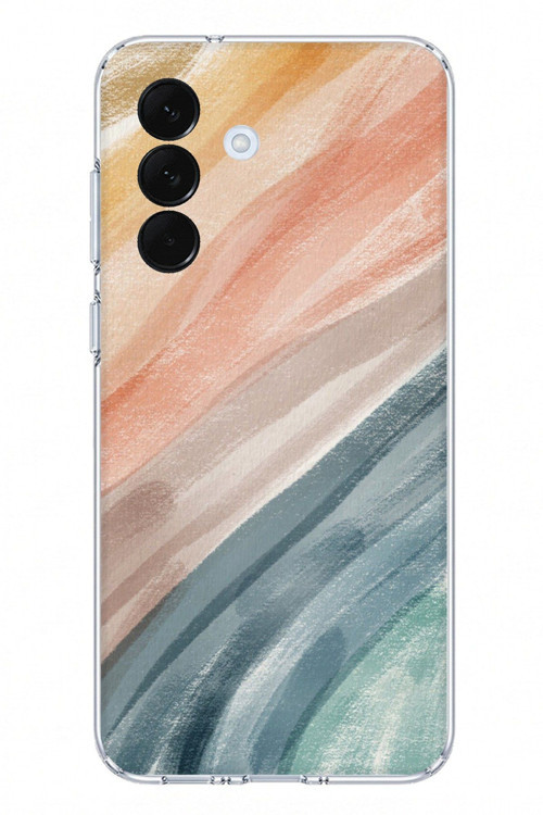 Samsung Galaxy A57 Uyumlu Modern Renk Paleti Baskılı Silikon Kılıf